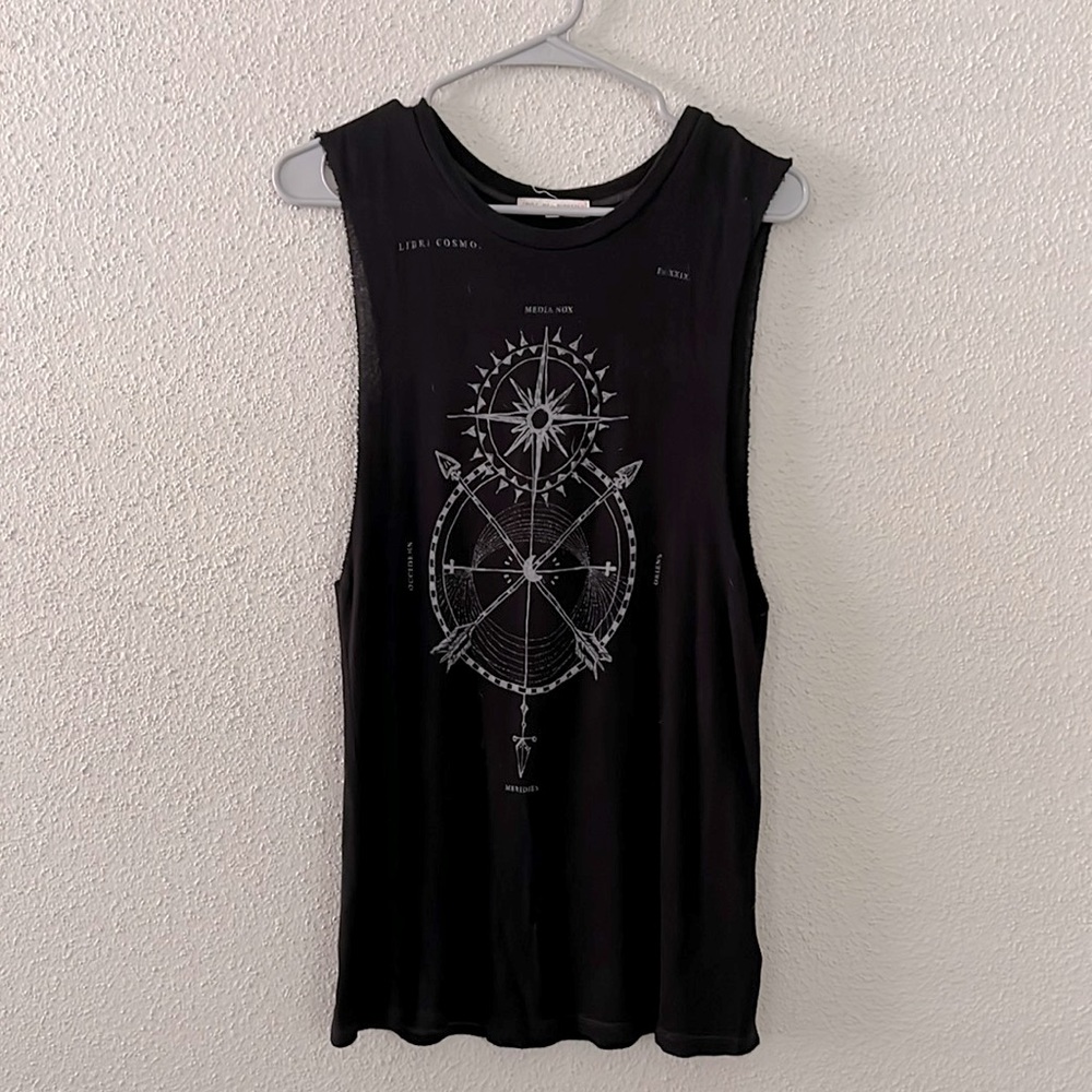 Black Grunge Cosmos Tank